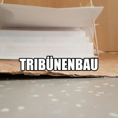 Tribüne mit Gewölbe, gut gestützt