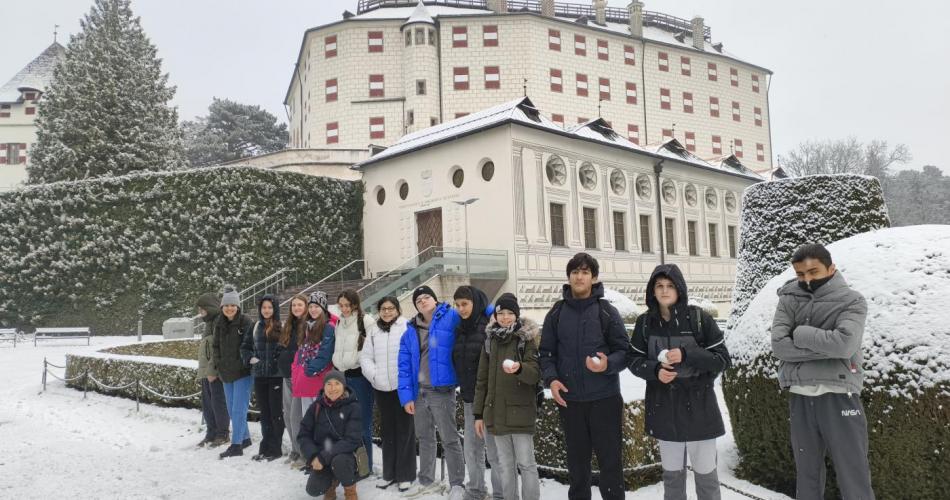 Die 3b durfte vergangenen Freitag das Schloss Ambras besichtigen